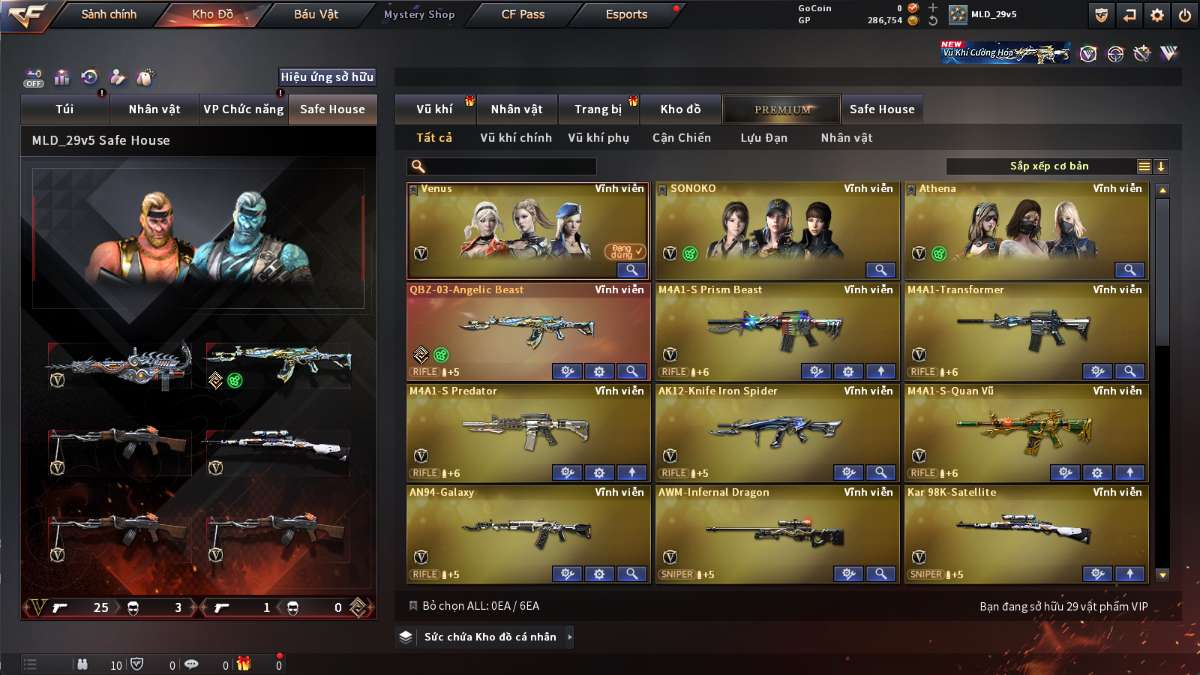 shop acc cf uy tin gia re